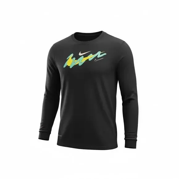 Nike Youth Dri-Fit Long Sleeve Shirt – Size 7 - Picture 3 of 8